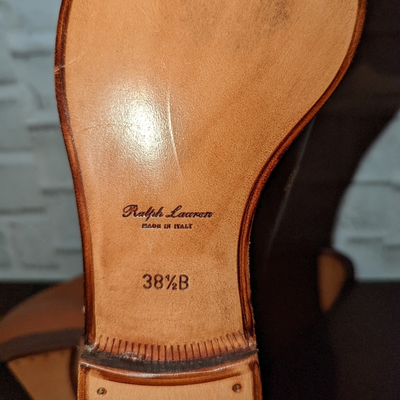 NEW Ralph Lauren Collection Quintin Calfskin Oxford size - Picture 13 of 14